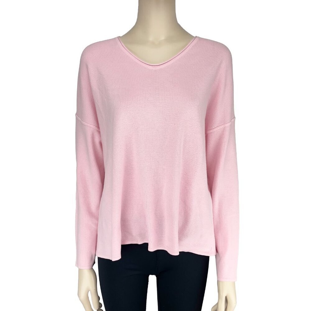 Marc Cain Pink V-Neck Sweater